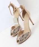 Sandalia com strass